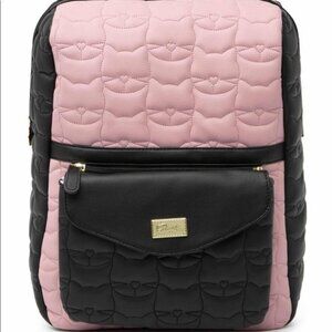 Betsey Johnson 2 in 1 Cat Quilted Backpack
